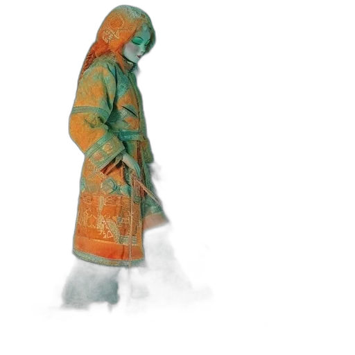 jacket, dress, umbrella, 3d render, concept art, snow, fog, rain transparent PNG cut-out