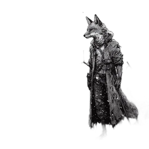 animal, dragon, jacket, mask, concept art, fantasy art, comic book art, pixel art transparent PNG cut-out
