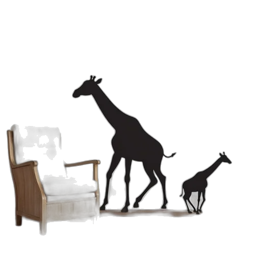 furniture, animal, concept art, 3d render, photorealistic, earth tones, wall, decals transparent PNG cut-out