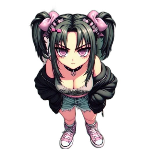 staff, weapon, jacket, pixel art, anime, cyberpunk, vaporwave, dark transparent PNG cut-out