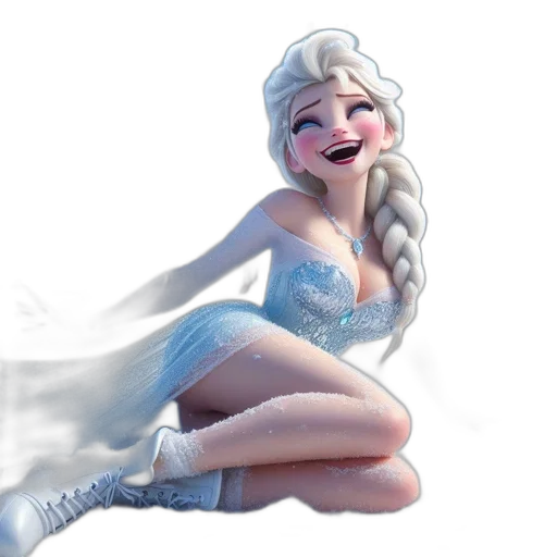 dress, 3d render, concept art, fantasy art, photorealistic, snow, fire, animated transparent PNG cut-out