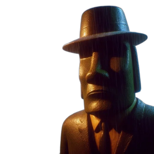 hat, mask, face, robot, 3d render, concept art, photorealistic, cyberpunk transparent PNG cut-out
