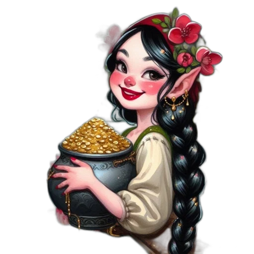 food, crown, fantasy art, concept art, pixel art, oil painting, fantasy, character transparent PNG cut-out
