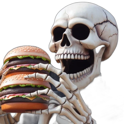 food, robot, animal, creature, 3d render, photorealistic, concept art, vaporwave transparent PNG cut-out