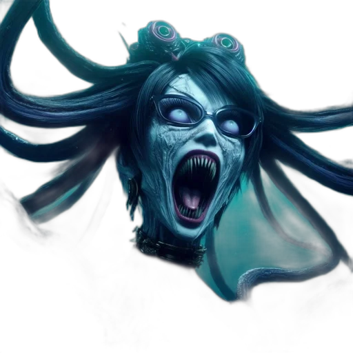creature, mask, face, hair, concept art, fantasy art, photorealistic, comic book art transparent PNG cut-out