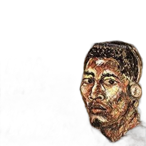 face, mask, hair, staff, photorealistic, cartoon, concept art, comic book art transparent PNG cut-out