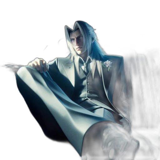 staff, umbrella, concept art, fantasy art, photorealistic, comic book art, blue, monochrome transparent PNG cut-out