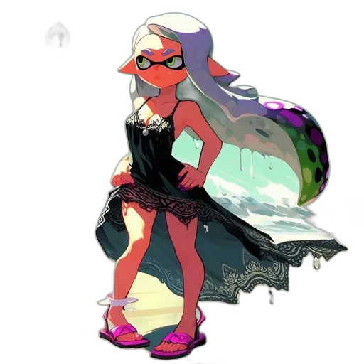 dress, mask, weapon, concept art transparent PNG cut-out