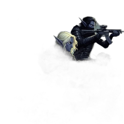 weapon, mask, robot, staff, concept art, pixel art, 3d render, photorealistic transparent PNG cut-out