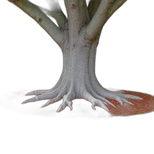 tree, creature, crown, dragon, 3d render, photorealistic, concept art, watercolor transparent PNG cut-out
