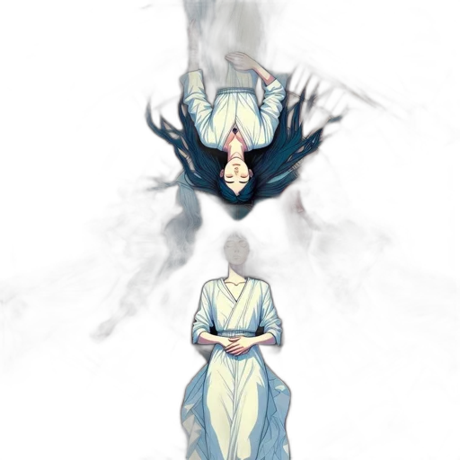 dress, mask, crown, creature, concept art, fantasy art, anime, watercolor transparent PNG cut-out