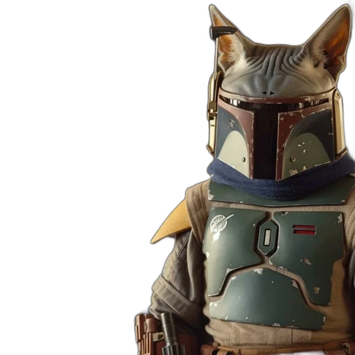 concept art, character, mandalorian-style, armor, t-shaped, visor, green, yellow transparent PNG cut-out