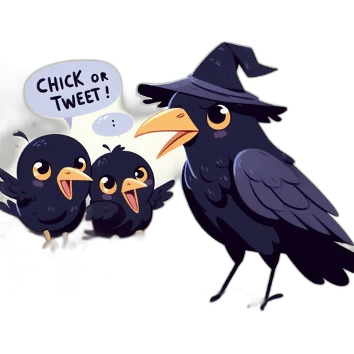 concept art, three, birds, interact, rustic, nest, scene, where transparent PNG cut-out