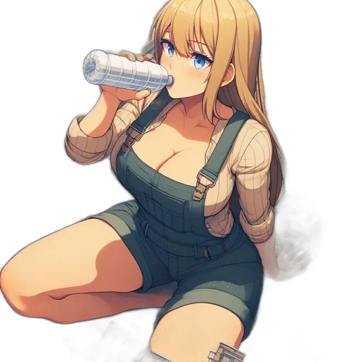 bottle, dress, food, robot, anime, pixel art, cartoon, concept art transparent PNG cut-out