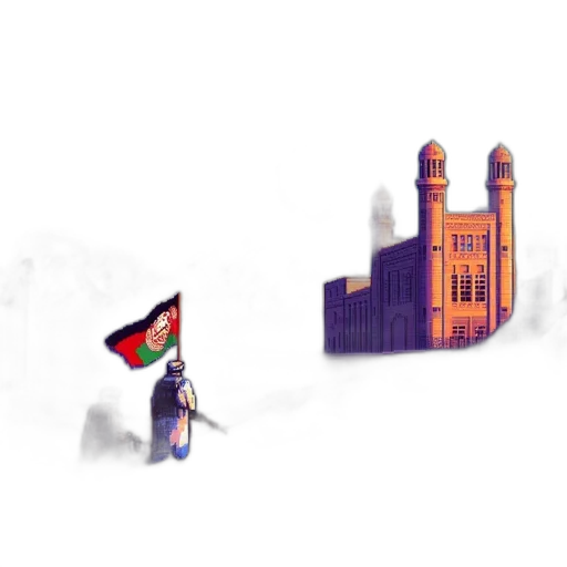 building, pixel art, concept art, 3d render, cartoon, during, twilight, serene transparent PNG cut-out
