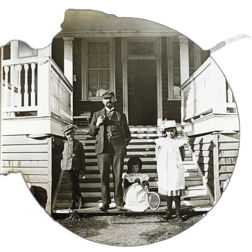 dress, hat, mask, umbrella, city street, vintage, black, white transparent PNG cut-out