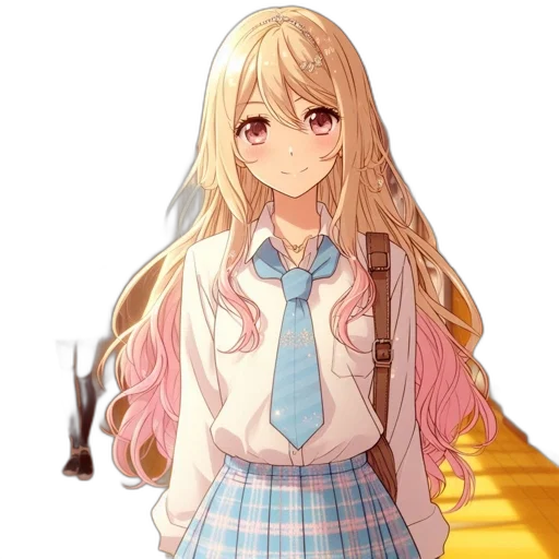 staff, dress, hair, jacket, anime, pixel art, cartoon, concept art transparent PNG cut-out
