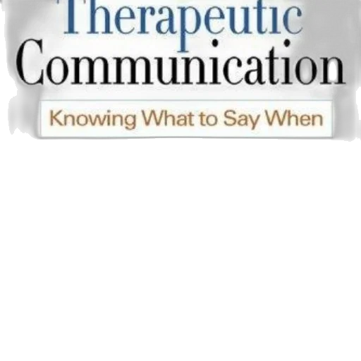 therapeutic, communication, knowing, what, say, when, book, cover transparent PNG cut-out