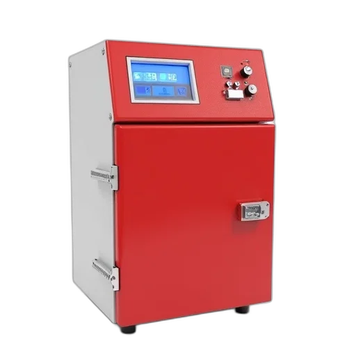 3d render, red, white, box, digital, display, control, buttons transparent PNG cut-out
