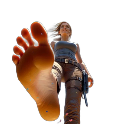 shoes, weapon, staff, robot, concept art, 3d render, photorealistic, fantasy art transparent PNG cut-out