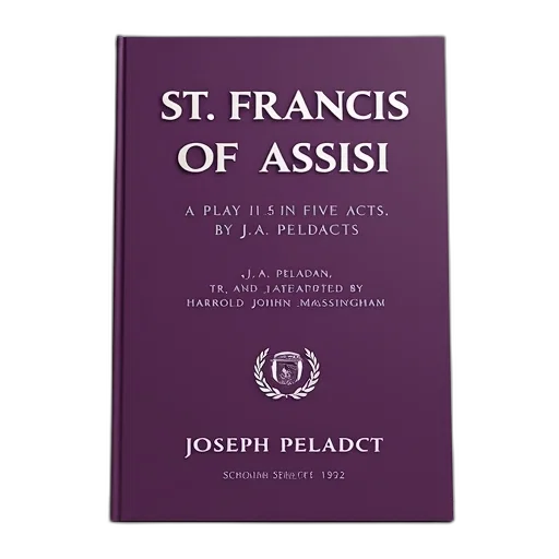 staff, book, cover, purple, background, featuring, title, francis transparent PNG cut-out