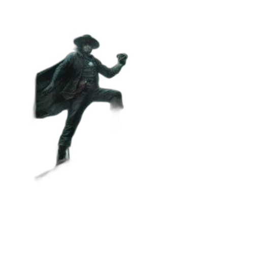 umbrella, staff, hat, sword, concept art, comic book art, pixel art, 3d render transparent PNG cut-out