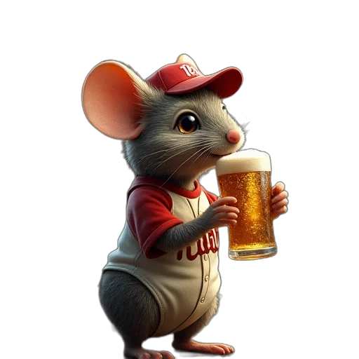 animal, hat, 3d render, concept art transparent PNG cut-out