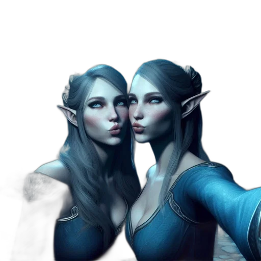 mask, face, fantasy art, concept art, photorealistic, 3d render, blue, two transparent PNG cut-out