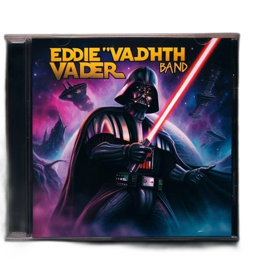 darth, vader, portrays, band, named, eddie, vadth, holding transparent PNG cut-out