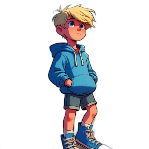 jacket, concept art, pixel art, cartoon, watercolor, blue, neon, pastel transparent PNG cut-out