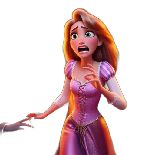 dress, 3d render, concept art, cartoon, comic book art, animated, movie, tangled transparent PNG cut-out