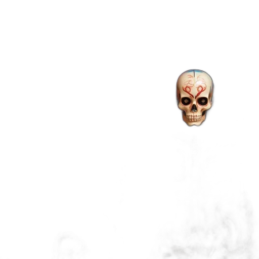 mask, face, creature, umbrella, pixel art, concept art, 3d render, photorealistic transparent PNG cut-out