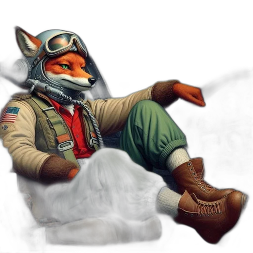 jacket, staff, mask, animal, concept art, fantasy art, photorealistic, 3d render transparent PNG cut-out