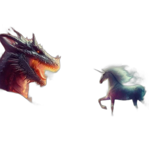 dragon, creature, concept art, fantasy art, 3d render, pixel art, dark, monochrome transparent PNG cut-out