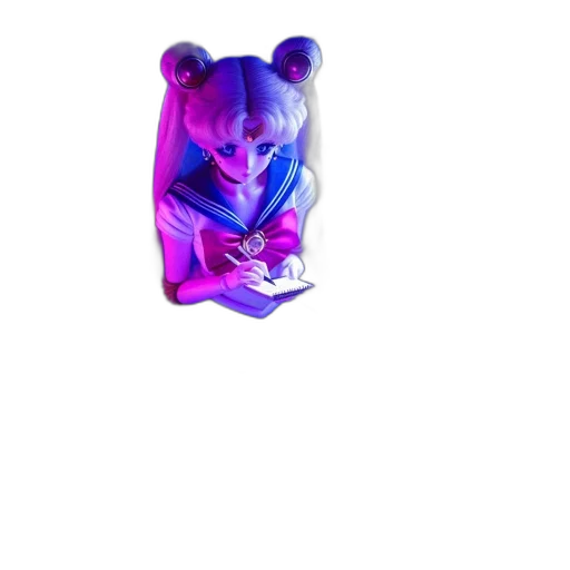 mask, animal, creature, bottle, vaporwave, 3d render, concept art, photorealistic transparent PNG cut-out