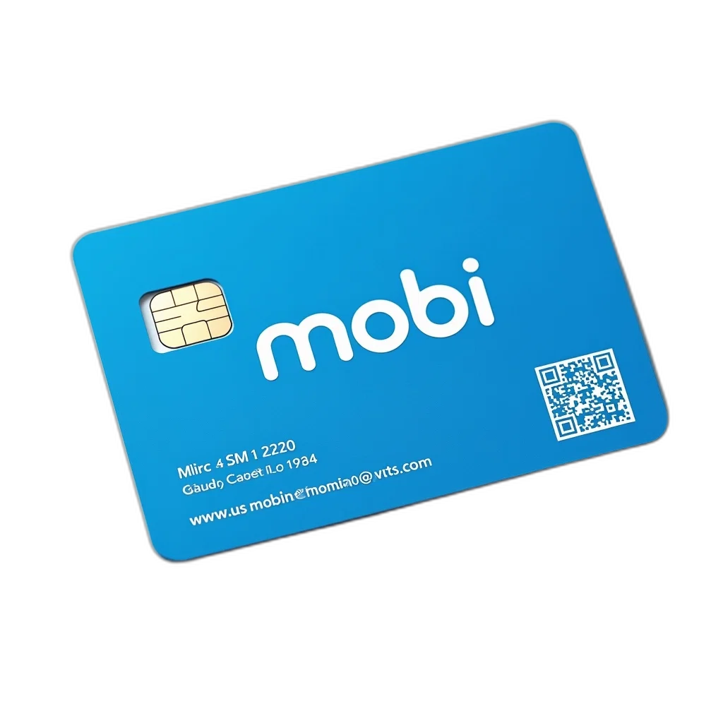 blue, mobile, phone, sim, card, word, mobi, featuring transparent PNG cut-out