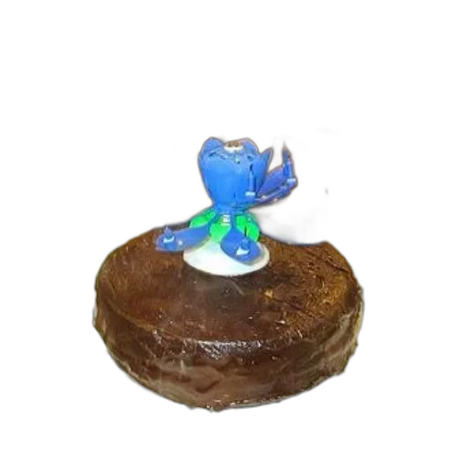 food, dragon, staff, robot, 3d render, chocolate, cake, blue transparent PNG cut-out