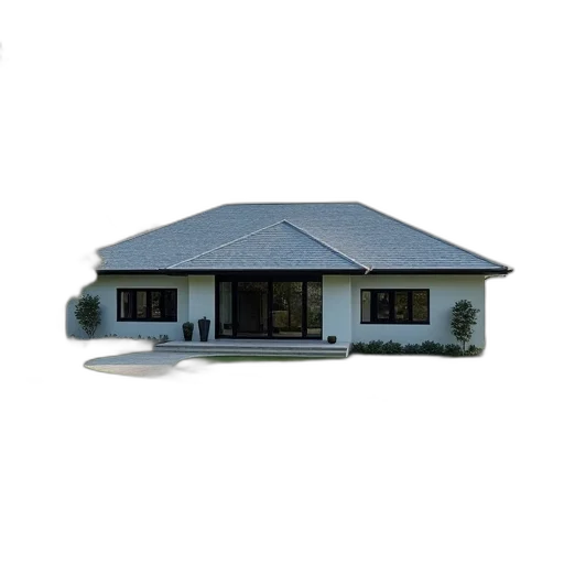 building, umbrella, 3d render, photorealistic, concept art, modern, house, gray transparent PNG cut-out