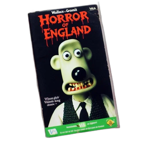 vhs, tape, titled, horror, england, features, characters, wallace transparent PNG cut-out