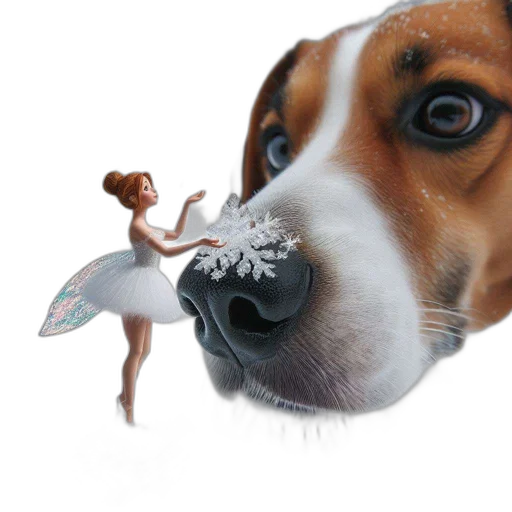 umbrella, animal, staff, photorealistic, concept art, 3d render, fantasy art, snow transparent PNG cut-out