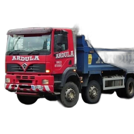 weapon, photorealistic, 3d render, red, truck, word, ardula, written transparent PNG cut-out