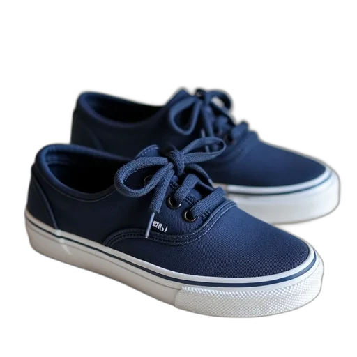 shoes, 3d render, blue, navy transparent PNG cut-out