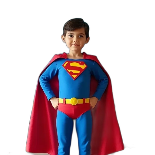 3d render, comic book art, concept art, superman transparent PNG cut-out