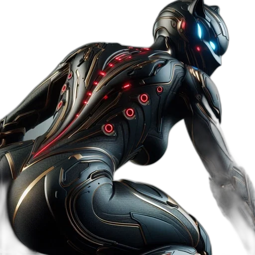 robot, concept art, cyberpunk, comic book art, 3d render, dark, humanoid, armored transparent PNG cut-out