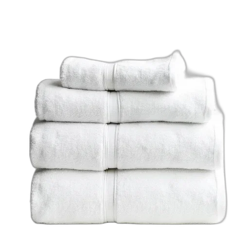 jacket, monochrome, stack, white, towels, textured, surface, displayed transparent PNG cut-out