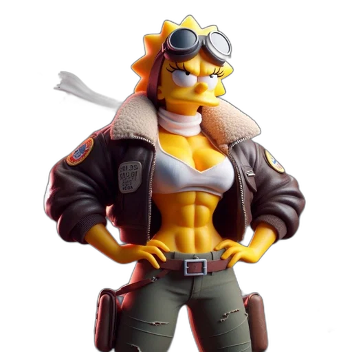 jacket, weapon, concept art, 3d render, cyberpunk, comic book art, anime-style, lisa transparent PNG cut-out