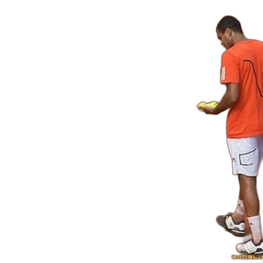 shoes, food, staff, neon, tennis, player, orange, shirt transparent PNG cut-out
