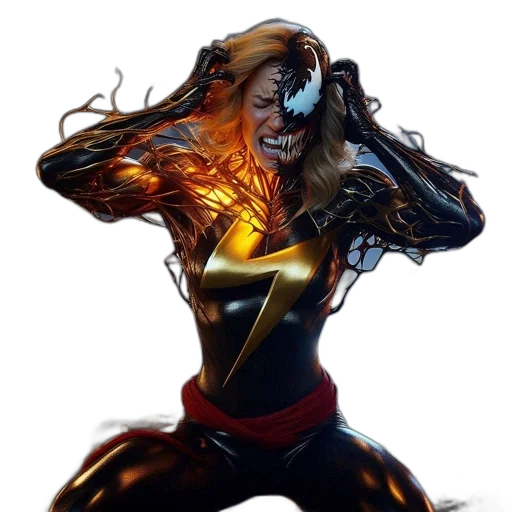 mask, comic book art, concept art, fantasy art, photorealistic, fire, figure, shiny transparent PNG cut-out
