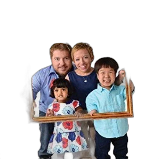 staff, furniture, umbrella, face, photorealistic, family, photo, text transparent PNG cut-out