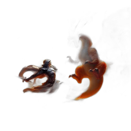 dragon, creature, hair, animal transparent PNG cut-out